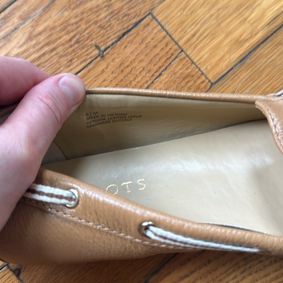 Talbots Brown Leather Loafers with Chain Detail 6.5 - Picture 6 of 8